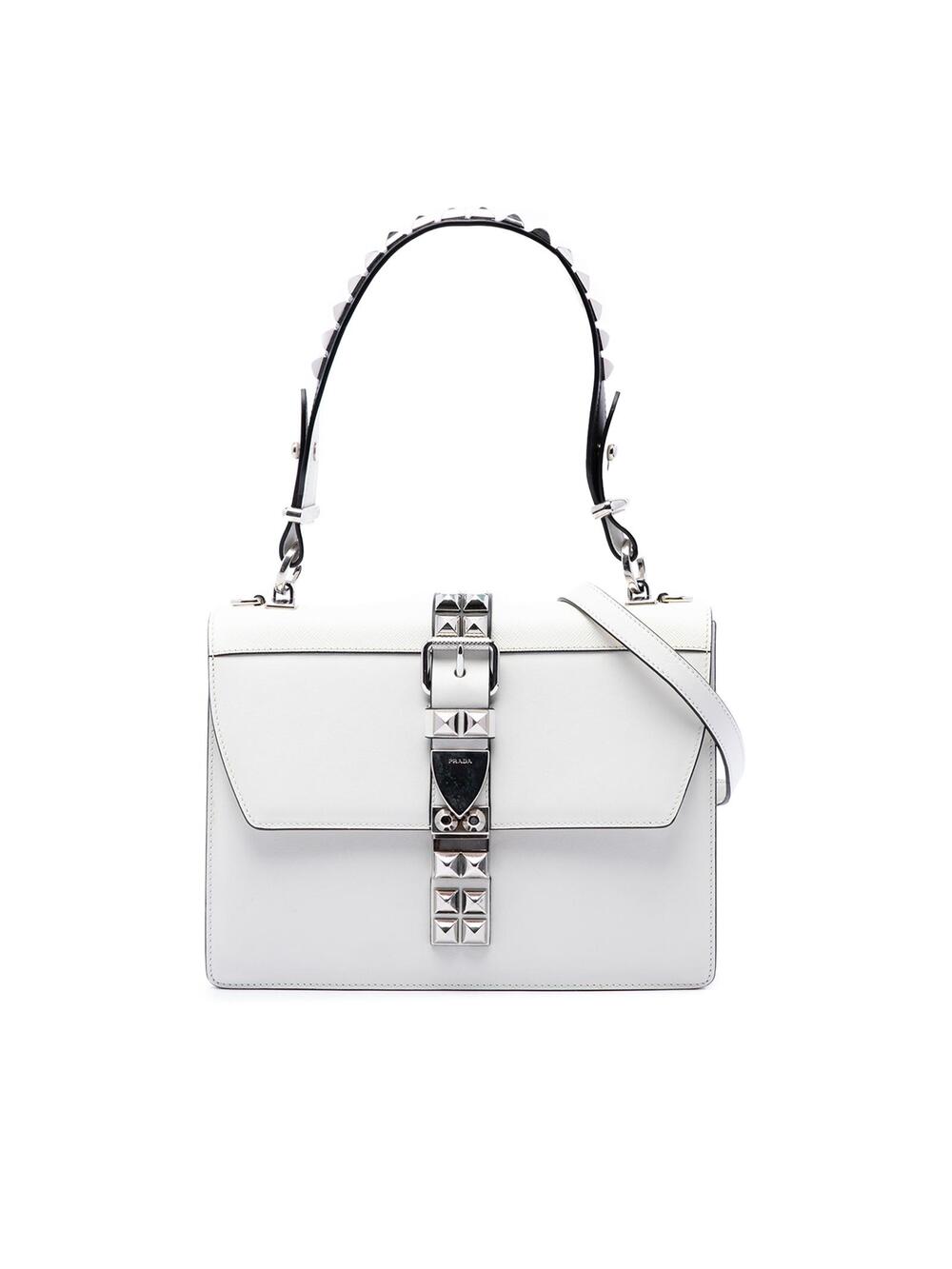 Prada City Calf And Saffiano Studded #358217P80B